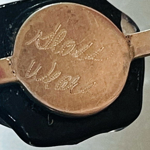 Southwest Signed Sterling  Dichroic Glass Stone Cuff Bracelet Sz 6.25-6.5 - Picture 7 of 11